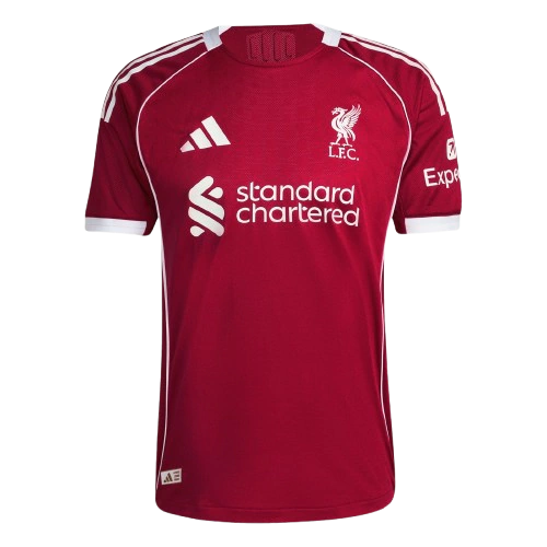 Camisas Liverpool Home 25/26 Adidas Torcedor Masculina - Vermelha
