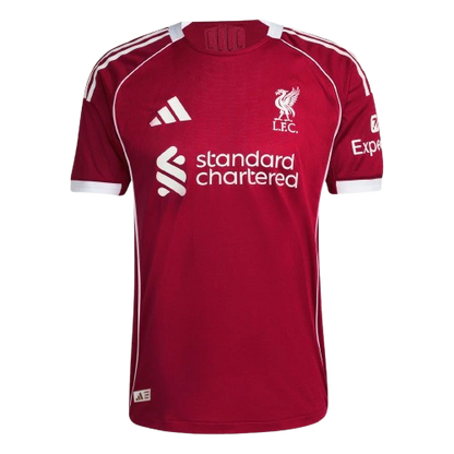 Camisas Liverpool Home 25/26 Adidas Torcedor Masculina - Vermelha