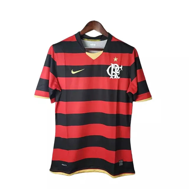 Camisa Flamengo Retrô 2009 Vermelha e Preta Masculina - Nike
