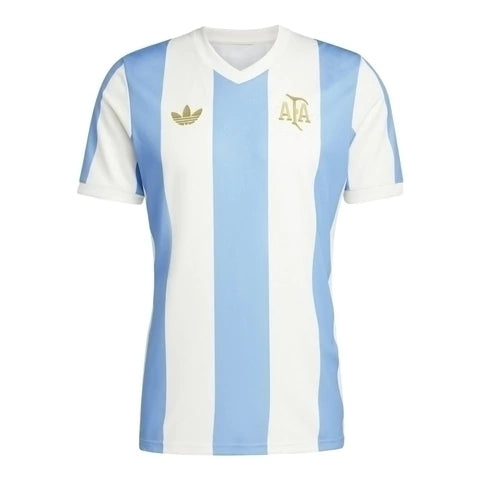 Camisa Seleção Argentina Aniversário 50 Anos - Torcedor Adidas Masculina 25/26 Listrada