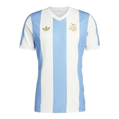 Camisa Seleção Argentina Aniversário 50 Anos - Torcedor Adidas Masculina 25/26 Listrada