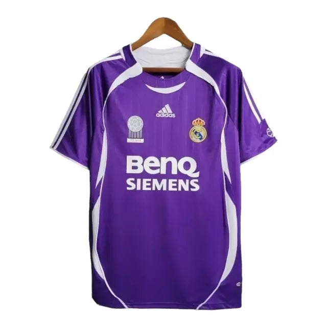 Camisa Retrô Real Madrid II 06/07 Torcedor Adidas Masculina - Roxa