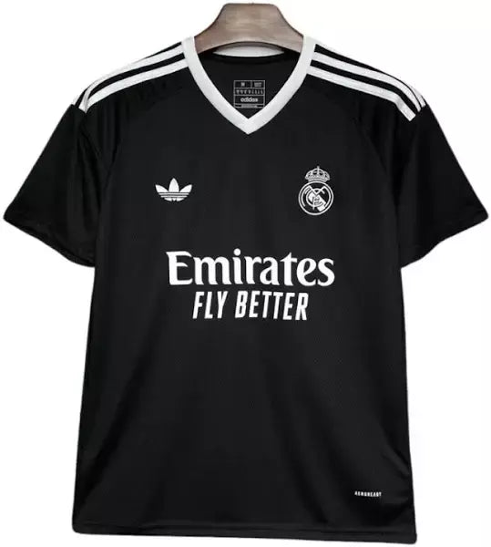 Camisa Real Madrid Adidas Originals 24/25 Torcedor - Preta - Masculina