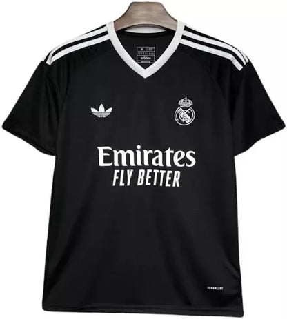 Camisa Real Madrid Adidas Originals 24/25 Torcedor - Preta - Masculina