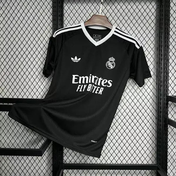 Camisa Real Madrid Adidas Originals 24/25 Torcedor - Preta - Masculina