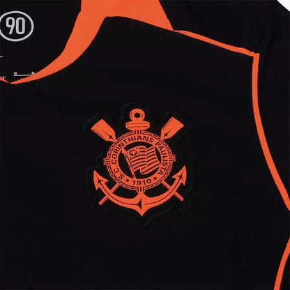 Camisa Corinthians III 25/26 - Feminina Preta e Laranja