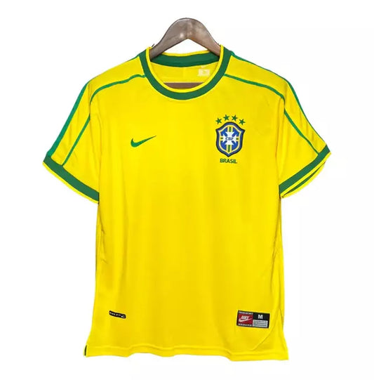 Camisa Brasil I 1998 Retro Nike Masculina - Amarela