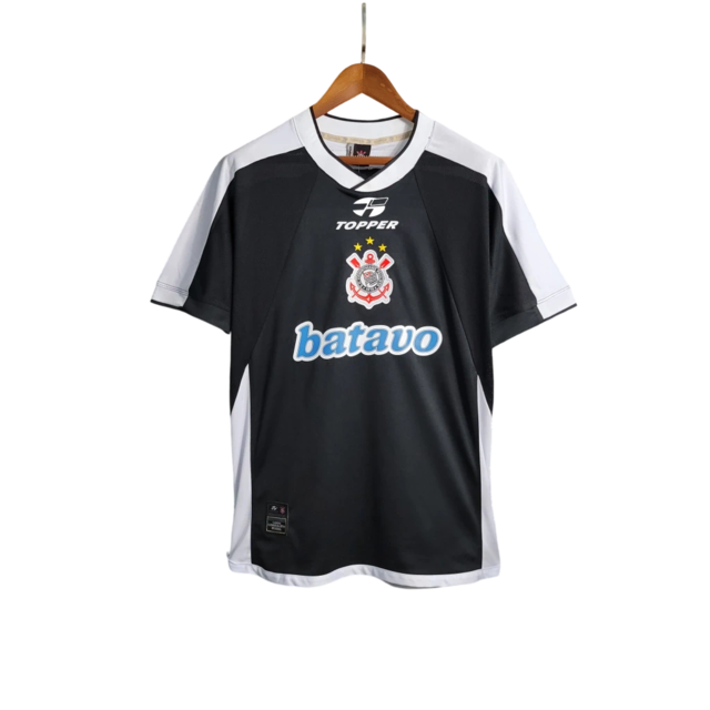 Camisa Corinthians II 2000 Retrô Masculino Preta