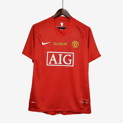Camisa Manchester United Home Retrô 2008 Torcedor Nike Masculina - Vermelho