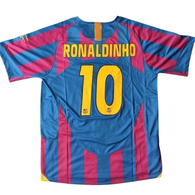 Camisa Retrô Barcelona Home 2006 Torcedor Nike Masculina - Azul e Grená ( Imagem Ilustrativa )