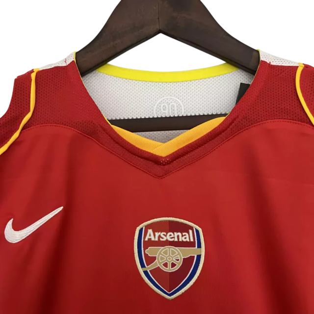 Camisa Arsenal I Retrô 04/05 Torcedor Nike Masculina - Vermelho