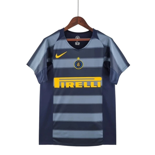 Camisa Inter de Milão Retrô Terceira Third III 04/05 Torcedor Masculina - Cinza