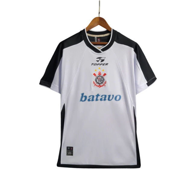 Camisa Corinthians I 2000 Retrô Masculino Branca