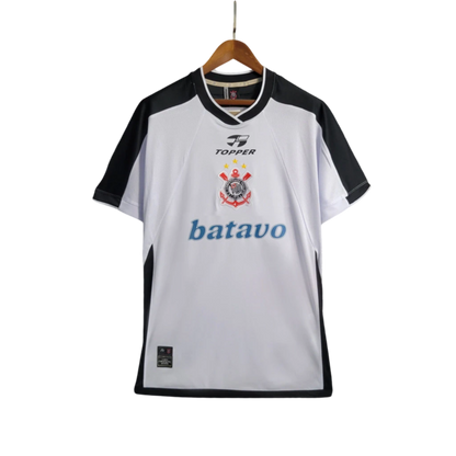 Camisa Corinthians I 2000 Retrô Masculino Branca