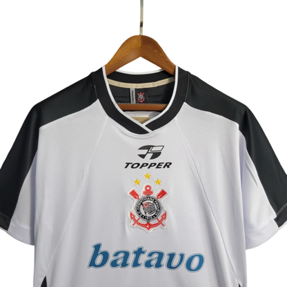 Camisa Corinthians I 2000 Retrô Masculino Branca