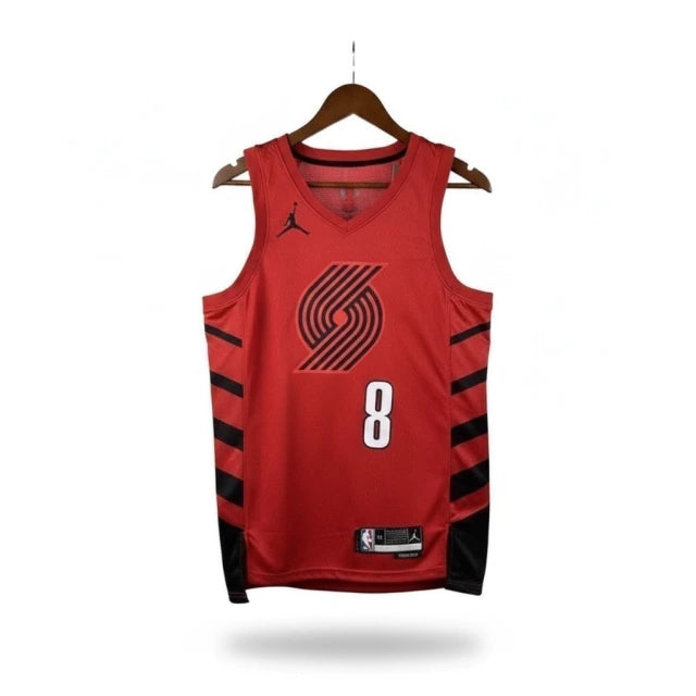 Camiseta Regata Deni Avdija do Portland Trail Blazers - Jordan - Vermelha