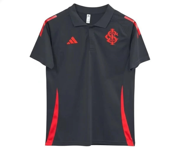 Camisa Internacional Polo Treino 25/26 - Adidas Masculina - Preta