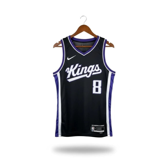 Camiseta Regata Nike Icon Edition Swingman do Sacramento Kings Preta