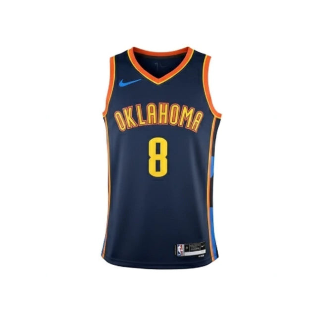 Camiseta Regata Oklahoma City Thunder Swingman City Edition 24/25 Azul