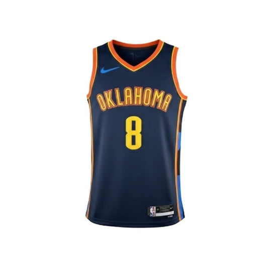 Camiseta Regata Oklahoma City Thunder Swingman City Edition 24/25 Azul