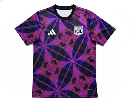 Camisa Olympique Lyonnais Treino 25/26 - Torcedor - Masculina - Roxa