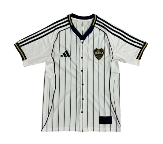 Camisa Boca Juniors Baseball 25/26 Torcedor Masculina - Branca
