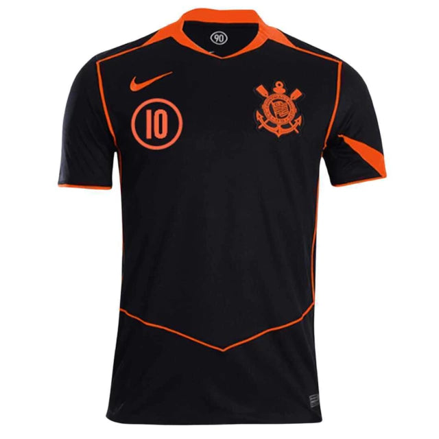Camisa Corinthians III 25/26 - Feminina Preta e Laranja